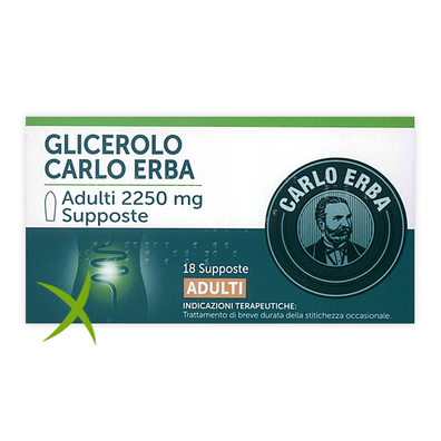 Glicerolo Adulti 2,250 g 18 Supposte