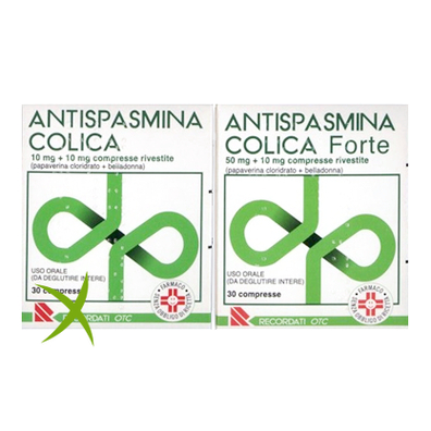 Antispasmina Colica Forte 50 mg + 10 mg 30 Compresse Rivestite