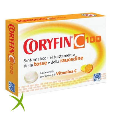 Coryfin C 100 6,5 mg + 112,5 mg 24 Pastiglie