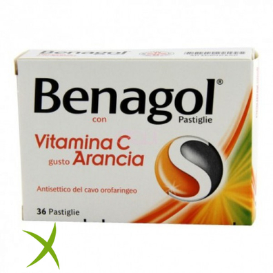 Benagol Vitamina C Gusto Arancia 36 Pastiglie