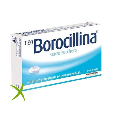 Neoborocillina 1,2mg + 20mg Pastiglie Senza Zucchero 16 Pastiglie