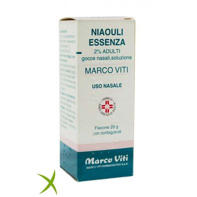 Marco Viti Niaouli Essenza 2% Gocce Nasali Flacone 20g 
