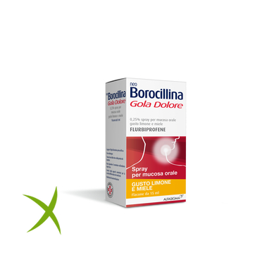 Neoborocillina Gola Dolore 0,25% Spray Mucosa Orale 15 ml