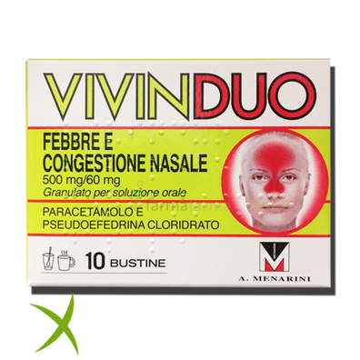 Vivinduo Febbre Congestione Nasale 500 mg 10 Bustine