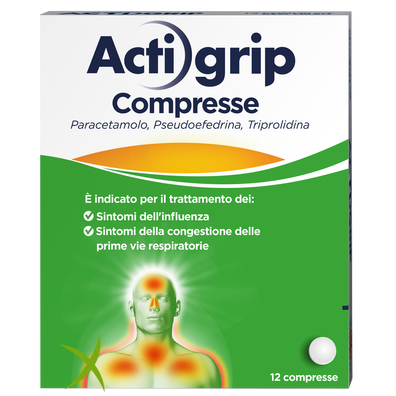 Actigrip 2,5 mg/60 500 mg 12 Compresse 
