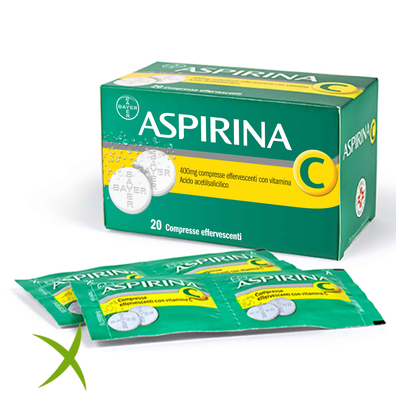 Aspirina C 400 mg 20 Compresse Effervescenti con vitamina C