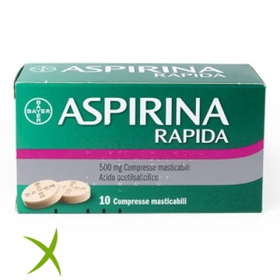 Aspirina Rapida Rapida 500 mg 10 Compresse Masticabili 