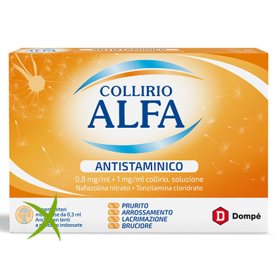Alfa Collirio Antistaminico  0,8 mg/ml + 1 mg/ml 10 Contenitori Monodose 0,3 ml 