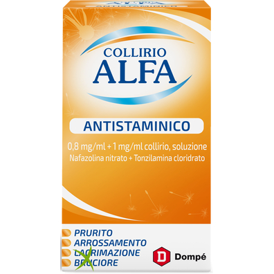 Alfa Collirio Antistaminico 0,8 mg/ml + 1 mg/ml 10 ml 