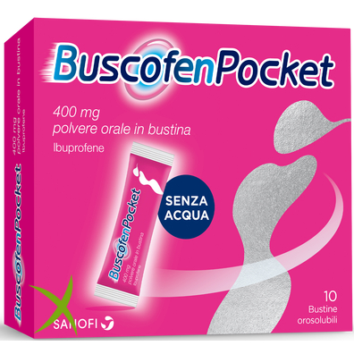 BuscofenPocket 400 mg Polvere Orale 10 Bustine