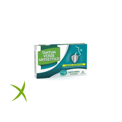 Tantum Verde Antisettico 20 Pastiglie Gusto Menta
