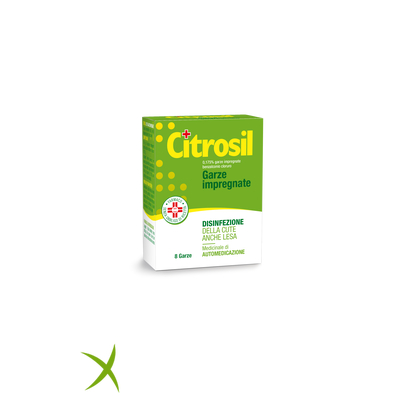 Citrosil  0,175% Garze Impregnate Astuccio 8 Garze 