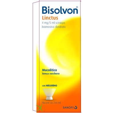 Bisolvon  4 mg/5 ml Sciroppo Flacone 250 ml Gusto Ciliegia-Cioccolato 