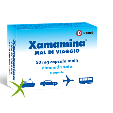 Xamamina Mal di Viaggio 50 mg 6 Capsule Molli 