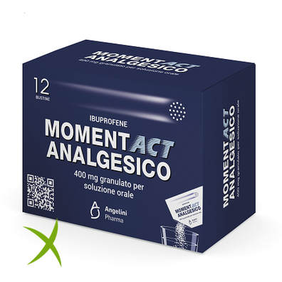 Momentact Analgesico 400mg Granulato Soluzione Orale 12 Bustine 
