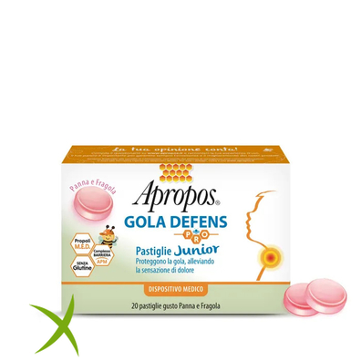Apropos Gola Defens Pro Junior Panna Fragola 20 Pastiglie 
