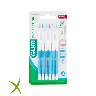 Gum Bi-Direction Scovolini Punta Microfine 2314 6 Pezzi