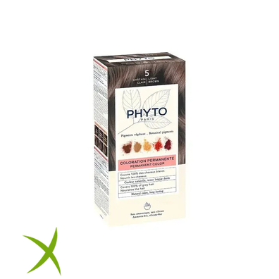 Phyto Phytocolor 5 Castano Chiaro Colorazione Permanente Per Capelli