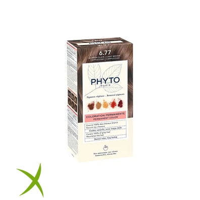 Phyto Phytocolor 6.77 Marrone Chiaro Cappuccino Colorazione Permanente Per Capelli