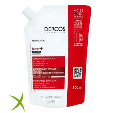 Vichy Dercos Shampoo Energizzante Ricarica 500 ml