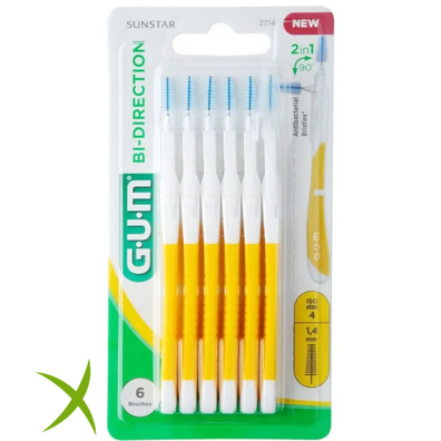 Gum Bi-Direction 2714 Scovolino 1,4 mm 6 Pezzi