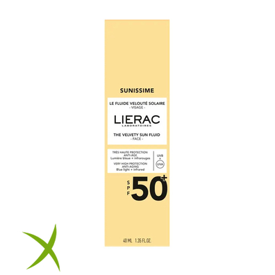Lierac Sunissime Fluido Solare Vellutato Viso Spf50 40 ml