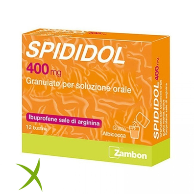 Spididol 400 mg Granulato Soluzione Orale Gusto Albicocca 12 Bustine