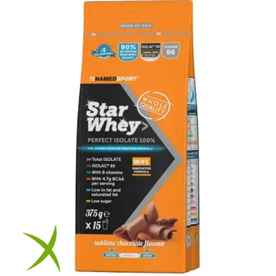 Named Sport Star Whey Isolate Integratore Gusto Sublime Chocolate 375g