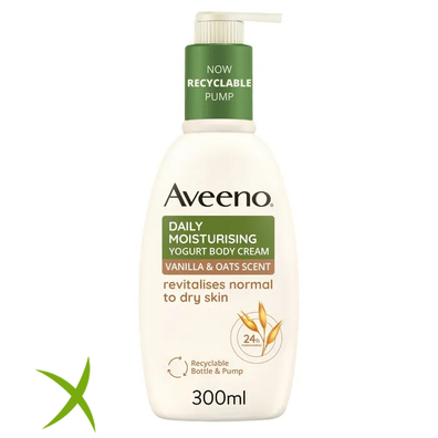 Aveeno Crema Corpo Idratante Yogurt Vaniglia & Avena 300 ml
