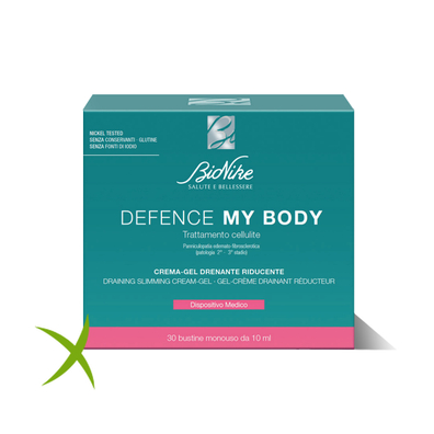Bionike Crema Gel Drenante Riducente Defence my Body 30 Bustine da 10 ml