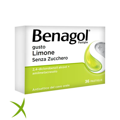 Benagol Gusto Limone Senza Zucchero 36 Pastiglie
