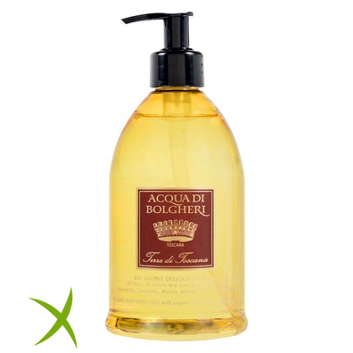 Acqua di Bolgheri Bio Sapone Mani Viso Terre di Toscana 500 ml