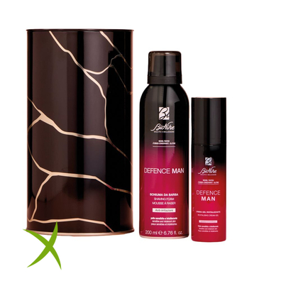 Bionike Defence Man Kit Natale 2025 1 Schiuma Barba 200 ml + 1 Crema Gel Rivitalizzante 50 ml