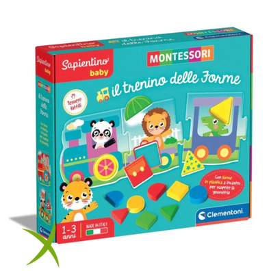 Clementoni Montessori Baby il Trenino delle Forme