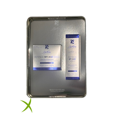 Bionike Defence My Age Gold Kit Natale 2025 1 Crema Ricca Fortificante 50 ml + 1 Siero Fortificante Intensivo 30 ml