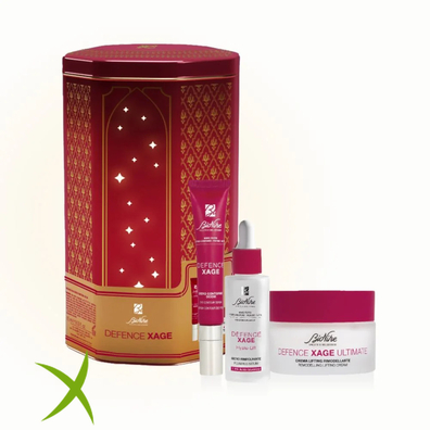 Bionike Defence Xage Kit Natale 2024 Crema Lifting Rimodellante 50 ml + Siero Rimpolante 30 ml + Siero Contorno Occhi 15 ml