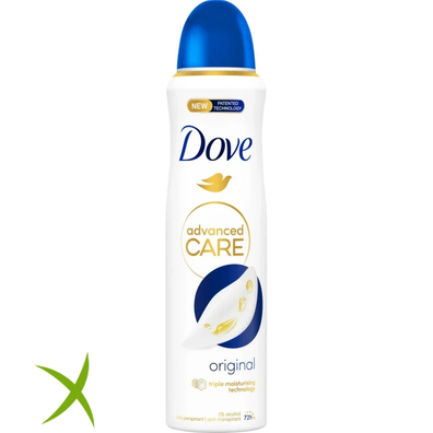 Dove Advanced Care 0% Deodorante Sali Original Spray 150 ml