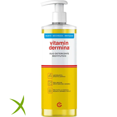 Vitamindermina Olio Detergente Viso/Corpo 500 ml