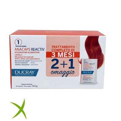 Ducray Anacaps Reactiv Integratore 3 X 30 Capsule