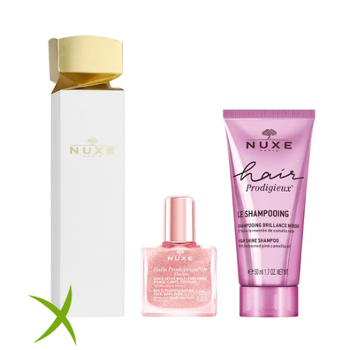 Nuxe Cracker Hair Prodigieux Shampoo 50ml + Huile Prodigieuse or Florale 10 ml