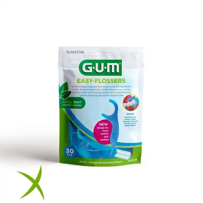 Gum easy flossers forcella 30 pezzi new