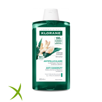 Klorane Shampoo Trattante & Riequilibrante Antiforfora Galanga 400 ml 