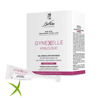 Bionike Gynexelle Hyalo-Duo Gel Vaginale Anti-Secchezza 10 Pezzi da 15 ml