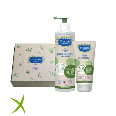 Mustela Bipack Cofanetto Bio Acqua Micellare 400 ml + Crema Viso 150 ml