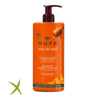 Nuxe Rve de Miel Gel Detergente Viso e Corpo Al Miele 750 ml