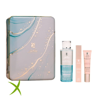 Bionike Eye Essentials Kit Natale 2025 Defence Color Absolute Mascara 8 ml + Defence Struccante Occhi Bifasico 150 ml + Defence Hydractive Siero Contorno Occhi Idratante 15 ml