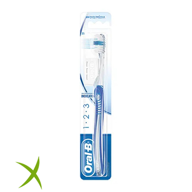 Oralb 123 Indicator Spazzolino Manuale Setole 40 Medie 1 Pezzo