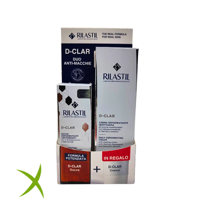 Rilastil D-Clar Cofanetto Depigmentante Crema 40 ml + Depigmentante Gocce 30 ml 