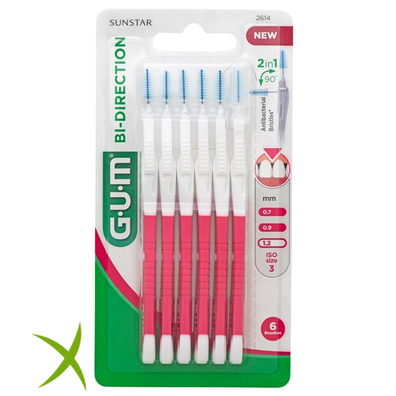Gum Bi-Direction Scovolini Punta Fine 2614 6 Pezzi
